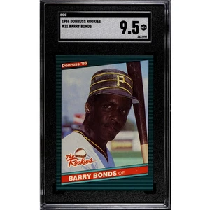Barry Bonds SGC 9.5 RC 1986 Donruss Rookies #11 Pittsburg Pirates Mint+ - Picture 1 of 3