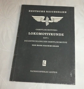 Altes Eisenbahn Buch Heft 1 Deutsche Reichsbahn Lokomotivkunde Dampflok 1955 - Picture 1 of 14