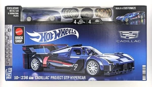 Hot Wheels Brick Shop Cadillac Project GTP Hypercar Mattel Azul Nuevo Sellado - Imagen 1 de 11