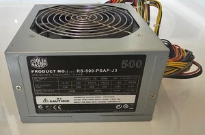 Cooler Master 500W ATX PSU RS-500-PSAP-J3 Zasilacz biurkowy - Zdjęcie 1 z 4