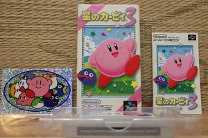 Hoshi no Star Kirby 3 set completo (con sigillo)! Nintendo Super Famicom SFC VG+! - Foto 1 di 4