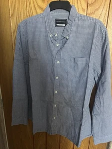 Red Herring Debenhams XL Long Sleeved Blue and White Checked Shirt - Picture 1 of 3
