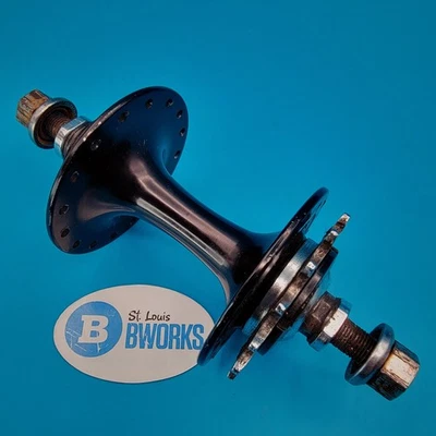 Rueda trasera para bicicleta de pista HUB tuercada 120 mm brida alta 32h aleación negra 15t COG i15 Foto 1 de 4