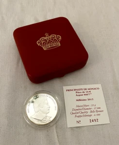 Monaco 10 Euro Münze 2012 Prince Honoré II. Silber - Bild 1 von 6
