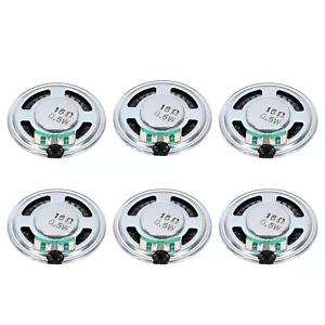 6 Pcs 0.5W 16 Ohm Small Speakers Metal Shell Round Internal Micro Magnet Speaker - Afbeelding 1 van 6