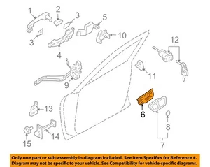 HYUNDAI OEM 09-10 Sonata-Interior Inside Door Handle Left 826103K520HZ - Picture 1 of 2