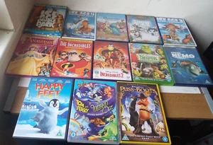 14 x Kids DVD Bundle Job Lot Disney & Ice age 1-4 Finding Nemo Monsters xmas - Picture 1 of 7
