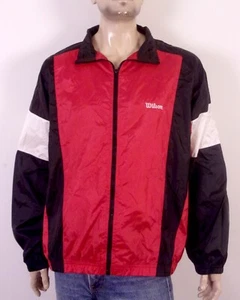 vintage 90s 00s Y2K Wilson Colorblock Windbreaker Jacket Full Zip SZ 2X - Picture 1 of 5