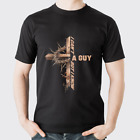 I Can't But I Know A Guy Jesus Cross śmieszny chrześcijański męski t-shirt czarny bawełna
