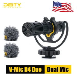 Deity V-Mic D4 Duo Microphone Portable Interview Mic for Smartphones Camera DSLR - Picture 1 of 7