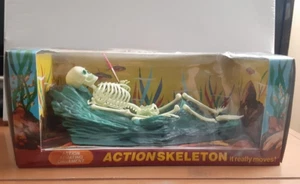 Penn Plax Vintage 1972 Action Skeleton Green Rock Base Aquarium Decor - Picture 1 of 6