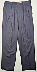 BRAGGI by Louis Raphael CharcoalPleated & Cuffed Dress Pants Men's 36 X 32 - Picture 1 of 4