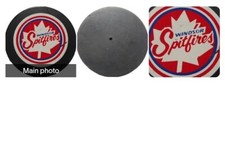 HOLE! WINDSOR SPITFIRES OHL OFFICIAL HOCKEY PUCK VICEROY MFG. MADE IN 🇨🇦