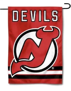 NHL New Jersey Devils Garden Flag and Yard Banner Devils Premium Yard Flag - Picture 1 of 1