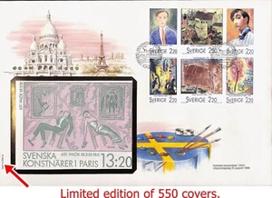Sweden 1694-1699 RARE FDC Fine art paintings signed Czeslaw Slania - Picture 1 of 1