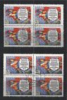SOWJETUNION USSR 1958 MiNr: 2084 I + II BLOCK OF 4 USED WITH GUM MEETING