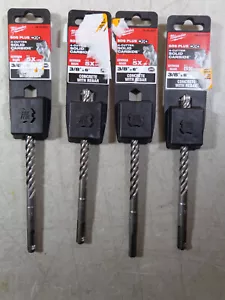 Milwaukee 48-20-8351 3/8" pulgadas x 6" pulg. SDS 4-Cutter Carburo SÓLIDO con barras de refuerzo lote 4 - Imagen 1 de 2
