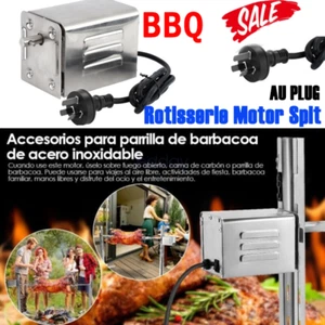 Electric BBQ Rotisserie Motor Spit Stainless Steel BBQ Campfire Motor AU Plug - Picture 1 of 11