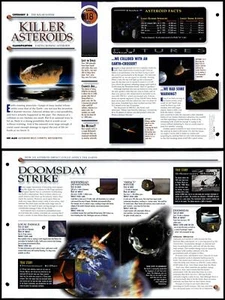 Killer Asteroids #18 Solar System Secrets Of Universe Fact File Fold-Out Page - Picture 1 of 1