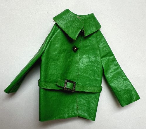 VETEMENTS Vintage Barbie Francie "Pretty Power" giacca vinile verde esclusiva Sears 1970 