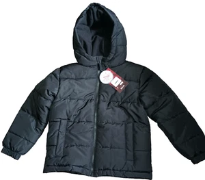 Swiss Tech Kids Black Puffer Jacket NWT Size 5-6 - Picture 1 of 4