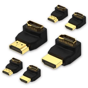 HDMI 90 und 270 Grad Adapter 6er Pack Rechter Winkel HDMI Adapter Stecker auf Buchse... - Bild 1 von 8