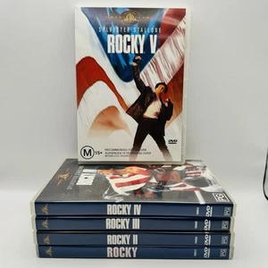Rocky 1-5 DVD Set 5 Movies Sylvester Stallone Region 4 - Picture 1 of 8
