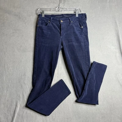 Pantalones Citizens of Humanity para mujer talla 29 pana Avedon tiro bajo ajustados azules Foto 1 de 4