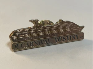 Vintage CARNIVAL Cruise Lines DESTINY Ship Lapel Pin - Picture 1 of 3