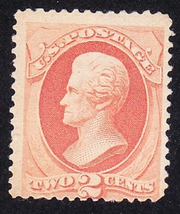 US Scott 183 old 2c Jackson Banknote M/H/OG CV $100 - Picture 1 of 1