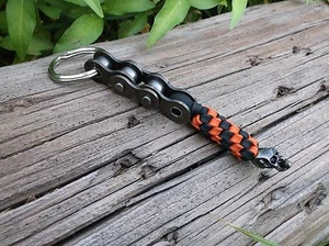 NEU HARLEY DAVIDSON FARBE PARACORD WILLIE G MOTORRAD SCHLÜSSELANHÄNGER / SCHWARZER SCHÄDEL - Bild 1 von 5