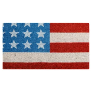 Felpudo de fibra patriótica Rubber-Cal "Stars and Stripes" - Imagen 1 de 5