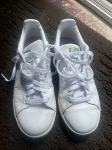 Adidas Stan Smith Damen-Schnürschuhe weiß grün Sneaker Größe 7 - Bild 1 von 8