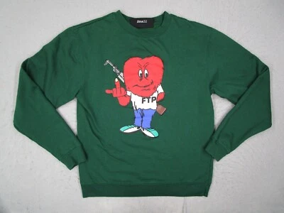 Sudadera FTP Para Hombre Pequeña Verde Gossamer Cuello Redondo Pullover Polar Manga Larga Foto 1 de 4