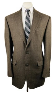 CHAPS RALPH LAUREN Mens 42L Brown Soft 100% Wool Blazer Sport Coat Suit Jacket - Picture 1 of 8