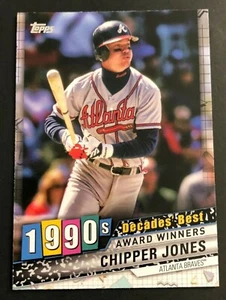2020 Topps Series 1 Decades Best 1990s CHIPPER JONES Braves #DB-67 - Picture 1 of 1