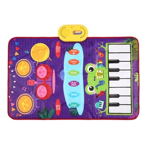 Musical Mat Piano Keyboard & Drum Mat with 2  Musical  Mat  P9O2 - Picture 1 of 11