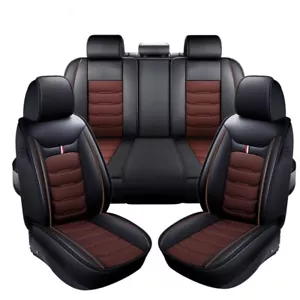 For Toyota RAV4 Full Set Leather Car Seat Cover 5-Seat Front + Rear Protectors - Picture 1 of 11