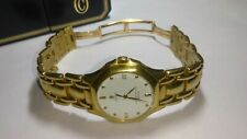 18k gold heavy concord royale mens watch 113.25 grams - fits 7" wrist