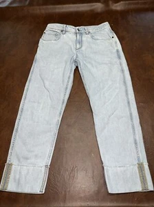 $900 EUC Brunello Cucinelli Women’s “The Cropped Jean Raw Edge” 4 - Picture 1 of 7