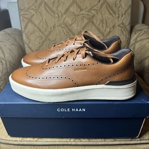 Cole Haan C37606 Grandpro Crew Wing Tip British Tan/Birch men shoes Size 11.5 M - Picture 1 of 9