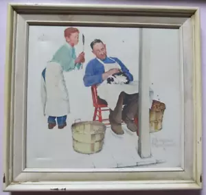 Norman Rockwell: "Swatters Rights" Arte su Tela ~ Edizione Limitata 91/2500 (183) - Foto 1 di 7