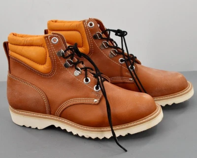 Botas de caza para hombre de colección como nuevas años 70 naranja/marrón claro 10 EE AÑOS 70 zapatos de senderismo Foto 1 de 4