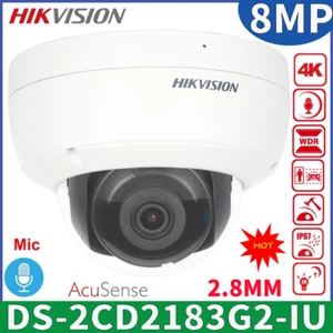 Hikvision DS-2CD2183G2-IU Acusense 4K 8MP Mic Outdoor Fixed Dome IP Camera 2.8mm - Picture 1 of 20