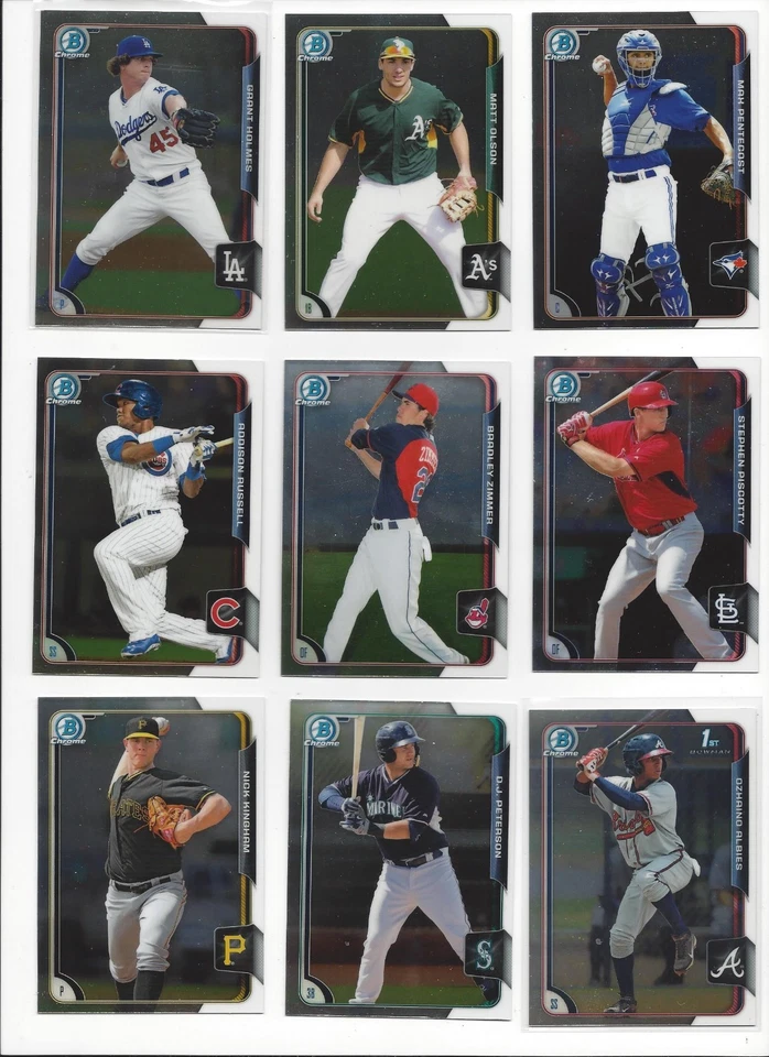 2015 BOWMAN CHROME PROSPECTS #'S 1 -250 (RC'S 1st cards)  WHO DO YOU NEED!! - Image 1 of 1