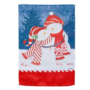 Muñeco de nieve menta 14S10821 gamuza perenne bandera de jardín 12,5" x 18" - Imagen 1 de 2
