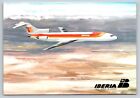 Iberia Boeing 727-200 Airline Issue Special Lettering 4X6 Advertising Postcard