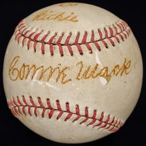 Connie Mack Single Signed Reach Official League Baseball JSA LOA - Picture 1 of 6