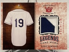 2020 Sportkings Vol 2 Legends Memorabilia Tony Gwynn LSM-21 /50 Red Parallel
