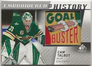 2021 2021-22 SP Game Used Embroidered in History #21 Cam Talbot Minnesota Wild - Picture 1 of 2